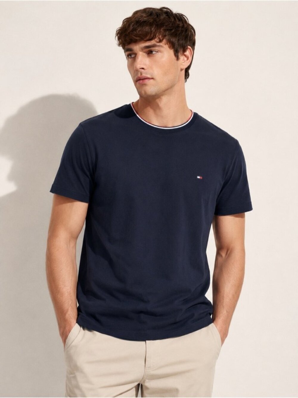 Tommy Hilfiger Navy Essential Logo Tee Size L